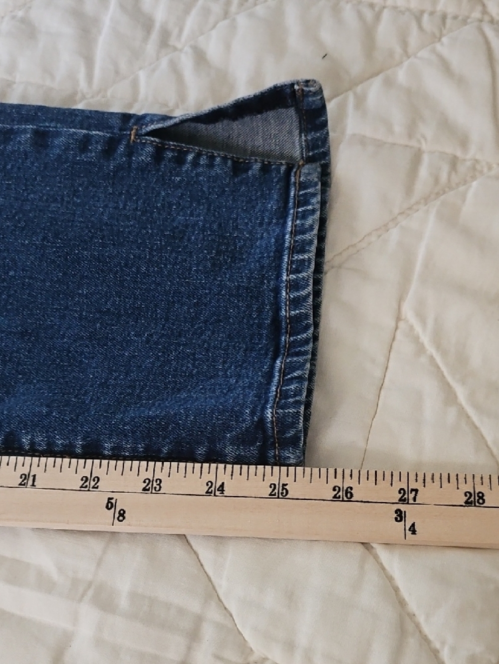 LOFT - Curvy Straight Split Ankle Jeans- Size 6 - Picture 5 of 8